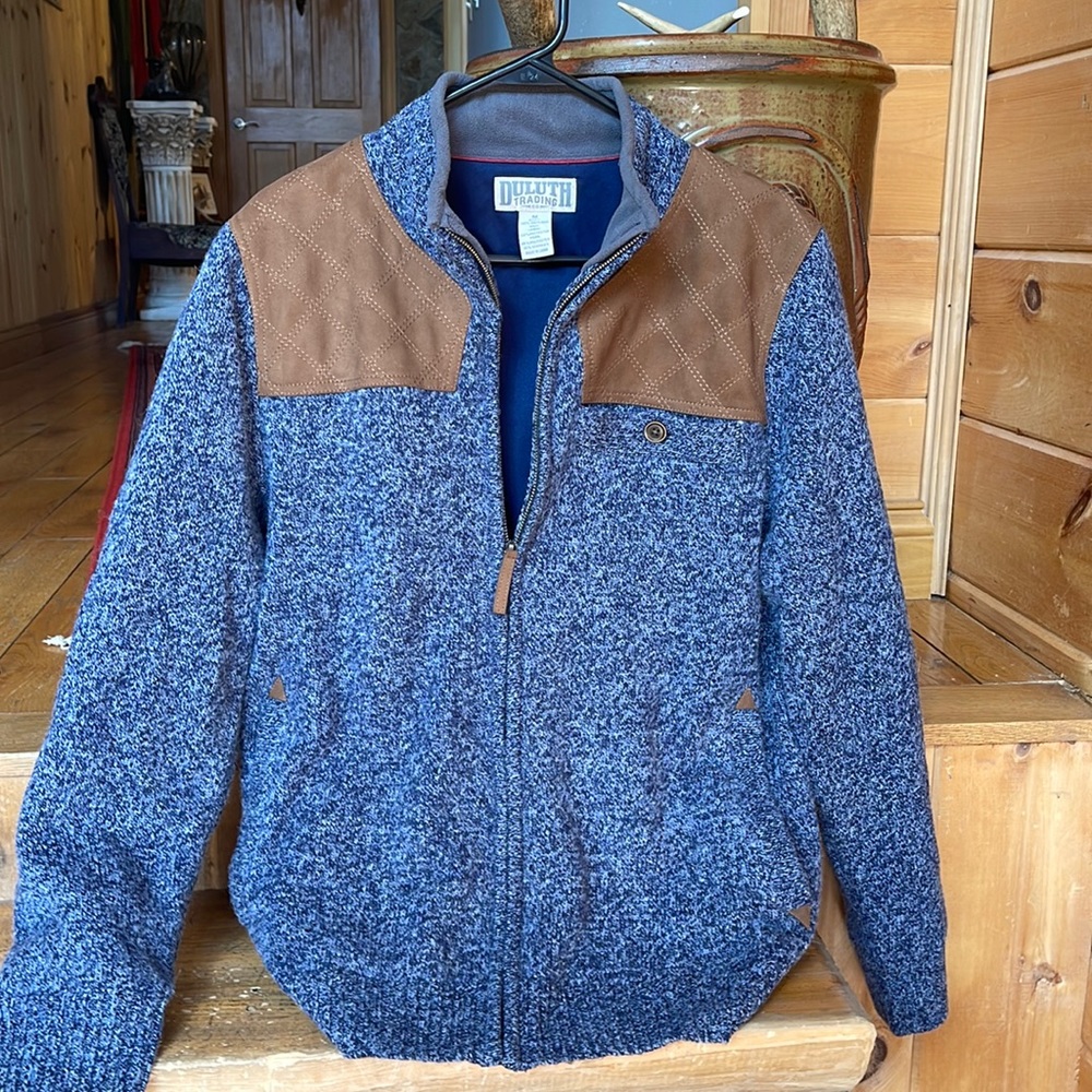 Mens Duluth Trading Co 100% Shetland Wool Jacket